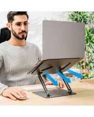 Supporto Pieghevole e Regolabile per PC Portatile Lastan InnovaGoods