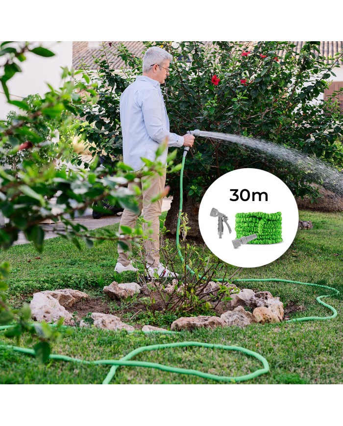 Tubo da Giardino Estensibile Hoxtend InnovaGoods 30 m Tubo da Giardino Estensibile Hoxtend InnovaGoods 30 m