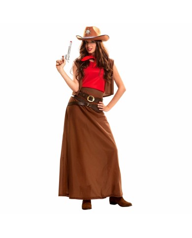 Costume per Adulti My Other Me Rosso Cowboy Donna M/L (Ricondizionati A)