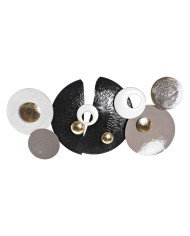 Decorazione da Parete Alexandra House Living Bianco Metallo Legno MDF 3 x 87 x 87 cm Decorazione da Parete Alexandra House Living Bianco Metallo Legno MDF 3 x 87 x 87 cm