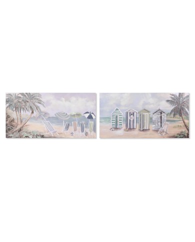 Quadro Home ESPRIT HAMACAS Spiaggia (Ricondizionati A)