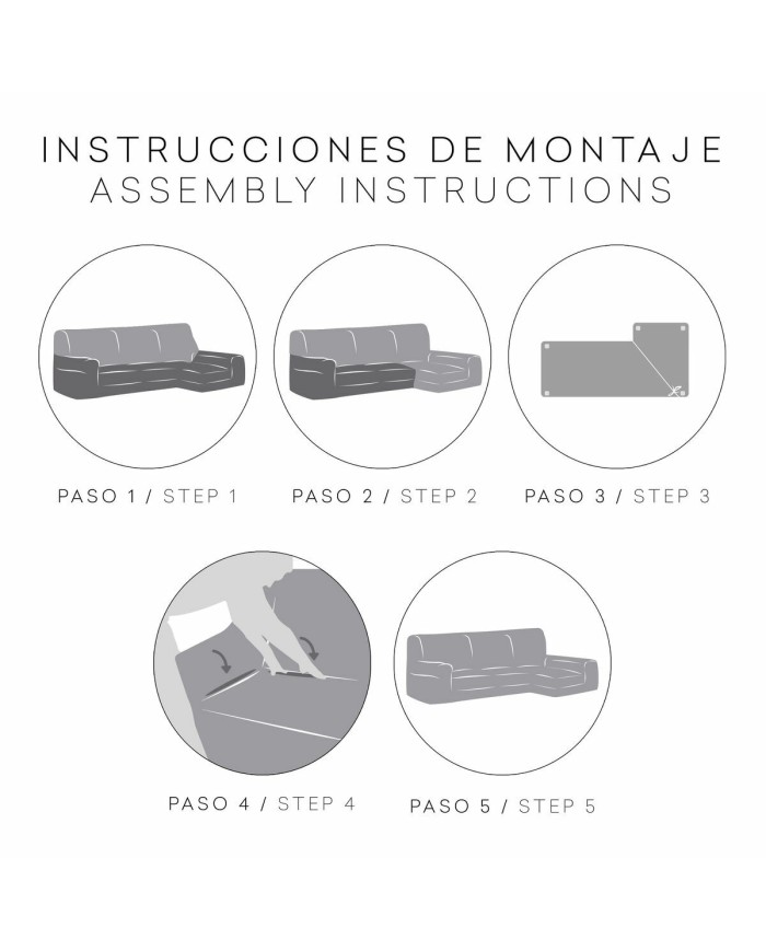 Rivestimento per chaise longue a braccio corto sinistra Eysa (Ricondizionati B)