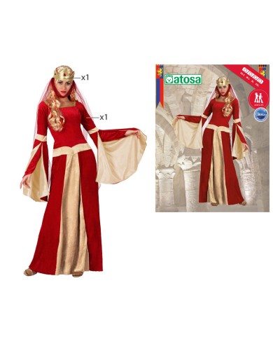 Costume per Adulti Th3 Party Rosso (2 Pezzi) (Ricondizionati B)