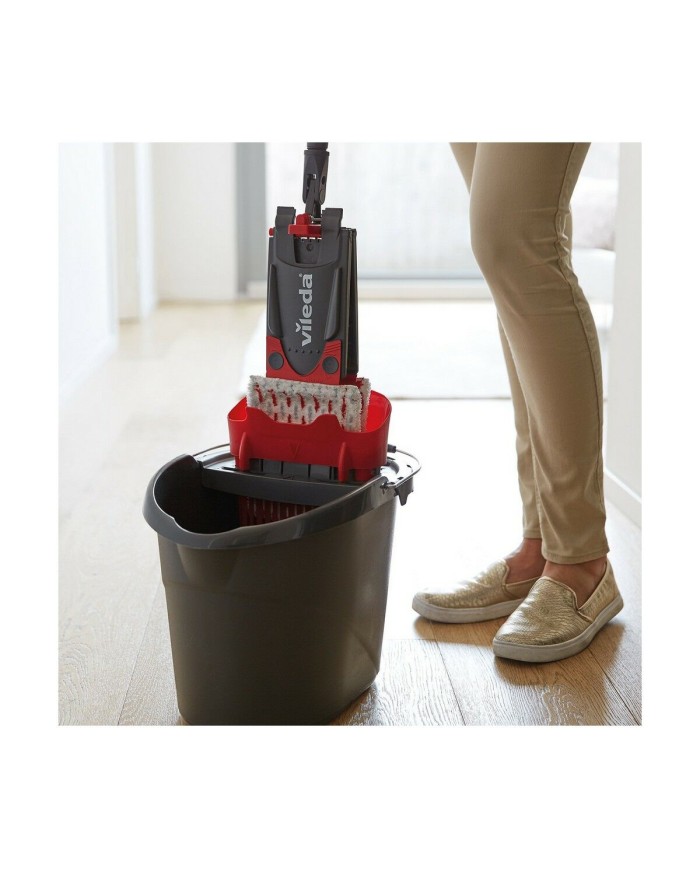 Mocio con Secchio a Doppia Azione Vileda Nero (Ricondizionati B)