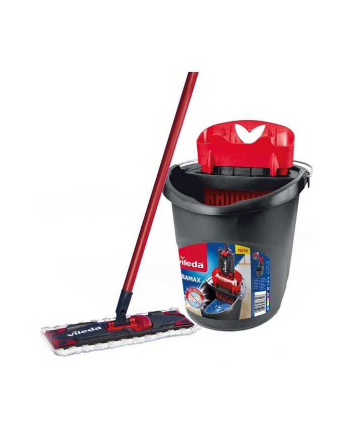 Mocio con Secchio a Doppia Azione Vileda Nero (Ricondizionati B)