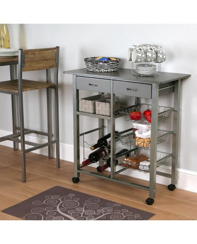 Carrello per Verdure Versa Grigio Metallo (Ricondizionati B)