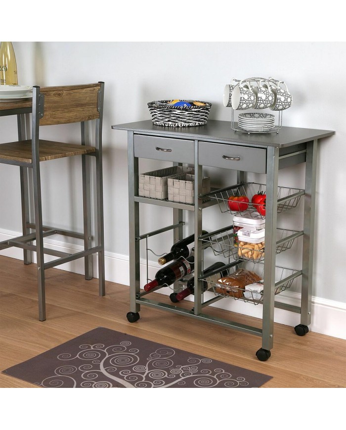 Carrello per Verdure Versa Grigio Metallo (Ricondizionati B)