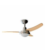 Ventilatore da Soffitto con Luce LED e 3 Pale ABS Wuled InnovaGoods Legno 36 W 52" Ø132 cm Ventilatore da Soffitto con Luce LED e 3 Pale ABS Wuled InnovaGoods Legno 36 W 52" Ø132 cm
