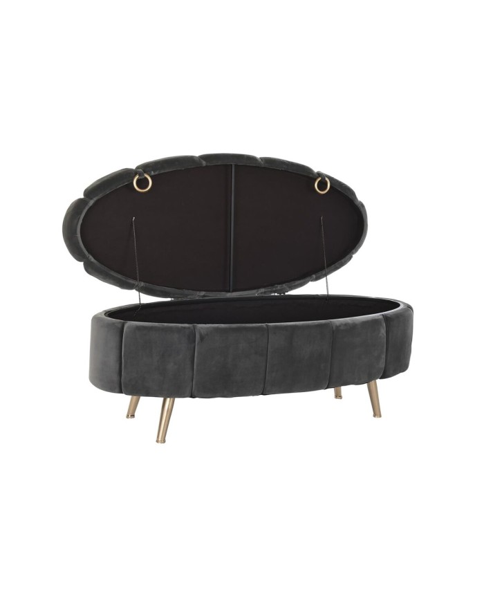 Panca DKD Home Decor Grigio Metallo (Ricondizionati A) Panca DKD Home Decor Grigio Metallo (Ricondizionati A)