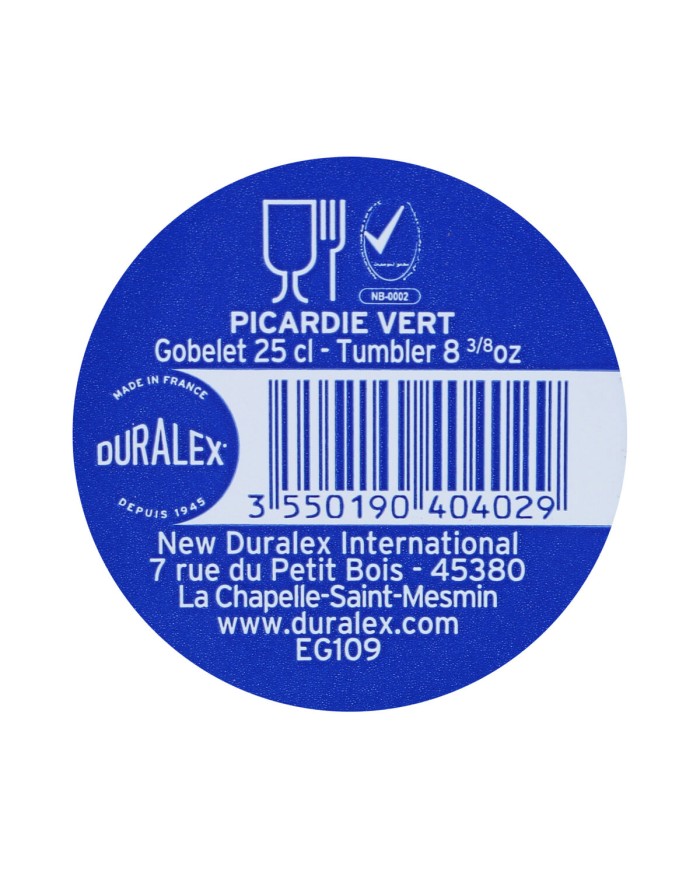 Set di Bicchieri Duralex EK SP Verde 250 ml (Ricondizionati A)