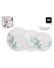 Set di Stoviglie Vivalto F-LGCP105-75-85 Bianco Vetro opalino (2 Unità) Set di Stoviglie Vivalto F-LGCP105-75-85 Bianco Vetro opalino (2 Unità)