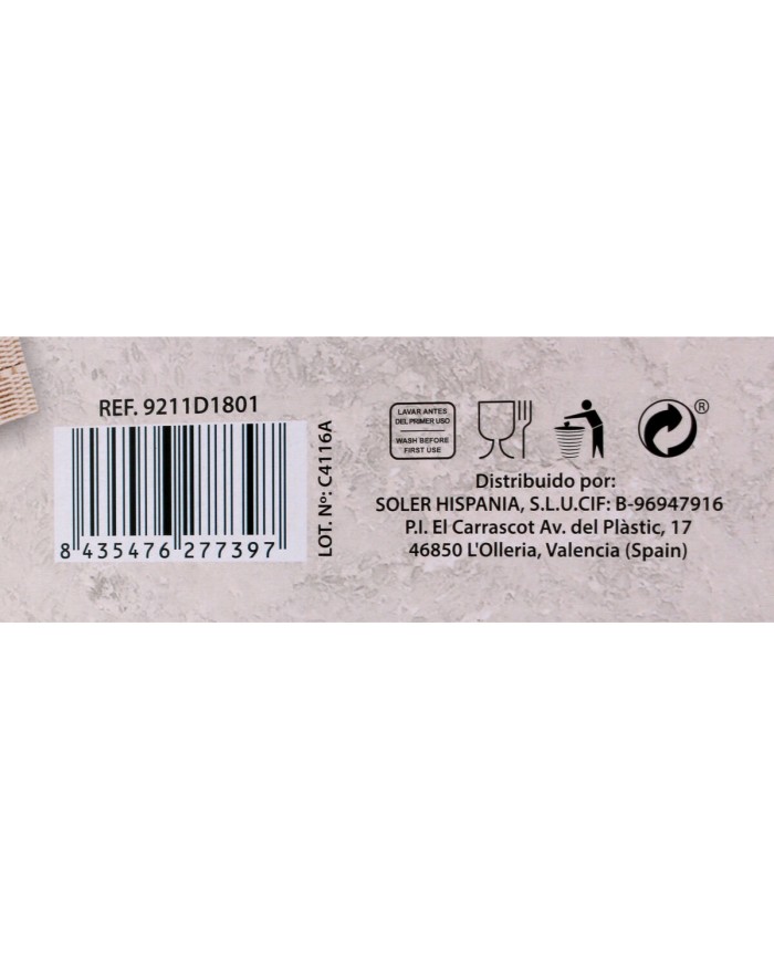 Servizio di Piatti La Mediterránea Lora (Ricondizionati A) Servizio di Piatti La Mediterránea Lora (Ricondizionati A)