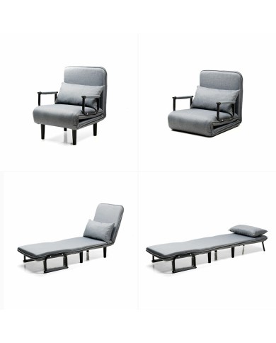 Poltrona Letto 1 Piazza Trasformabile 4 in 1 InnovaGoods (Ricondizionati B) Poltrona Letto 1 Piazza Trasformabile 4 in 1 InnovaGoods (Ricondizionati B)