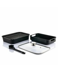 Friggitrice ad Aria con Grill, Accessori e Ricettario InnovaGoods 3400 W Nero 6 L (Ricondizionati A)