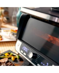 Friggitrice ad Aria con Grill, Accessori e Ricettario InnovaGoods 3400 W Nero 6 L (Ricondizionati A)