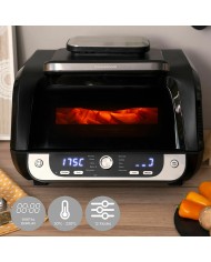 Friggitrice ad Aria con Grill, Accessori e Ricettario InnovaGoods 3400 W Nero 6 L (Ricondizionati A)