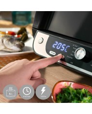 Friggitrice ad Aria con Grill, Accessori e Ricettario InnovaGoods 3400 W Nero 6 L (Ricondizionati A)