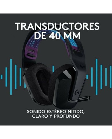 Auricolare con Microfono Gaming Logitech G535 Nero (Ricondizionati A)