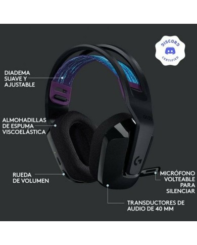 Auricolare con Microfono Gaming Logitech G535 Nero (Ricondizionati A)