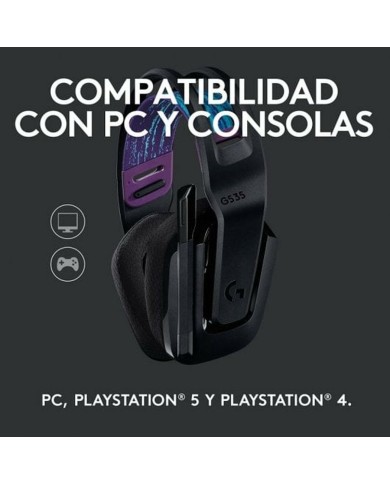 Auricolare con Microfono Gaming Logitech G535 Nero (Ricondizionati A)