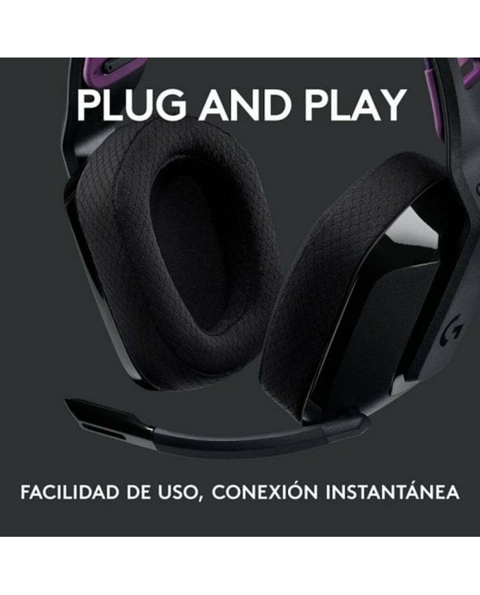 Auricolare con Microfono Gaming Logitech G535 Nero (Ricondizionati A)