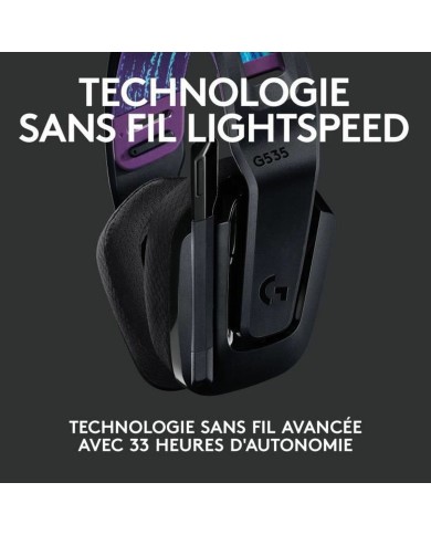 Auricolare con Microfono Gaming Logitech G535 Nero (Ricondizionati A)