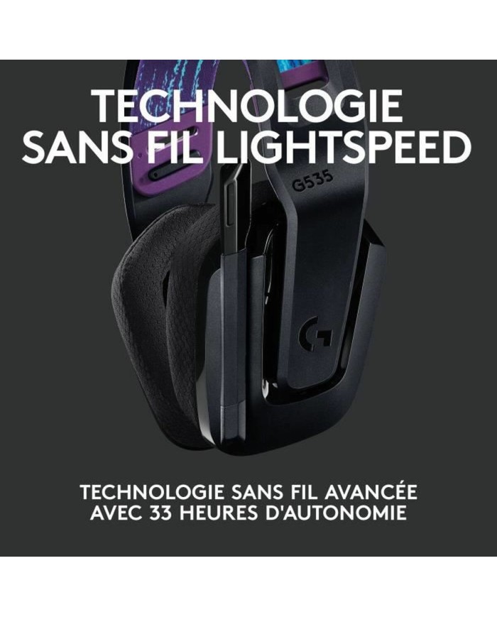 Auricolare con Microfono Gaming Logitech G535 Nero (Ricondizionati A)