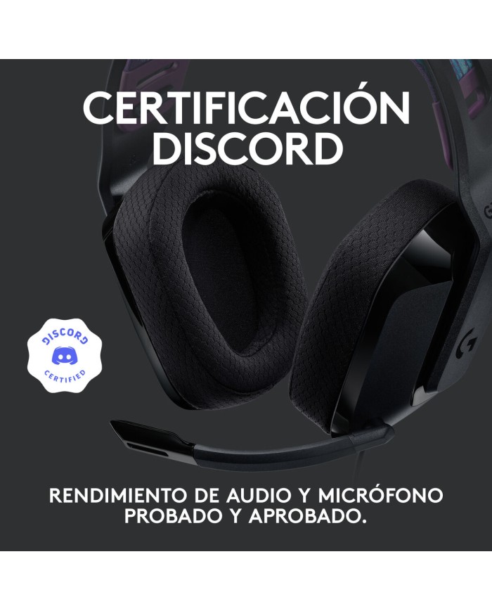 Auricolare con Microfono Gaming Logitech G535 Nero (Ricondizionati A)