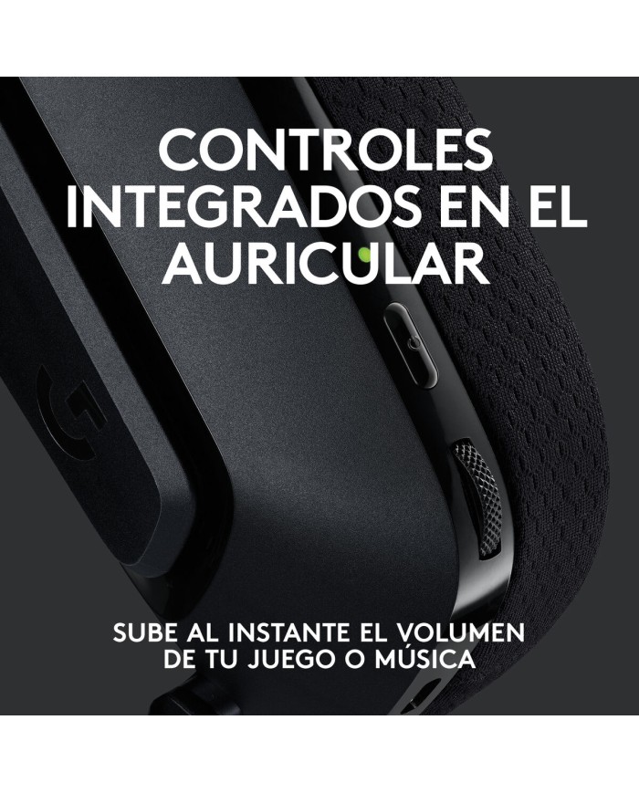 Auricolare con Microfono Gaming Logitech G535 Nero (Ricondizionati A)