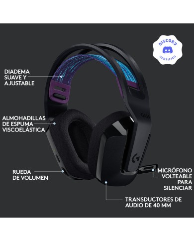 Auricolare con Microfono Gaming Logitech G535 Nero (Ricondizionati A)