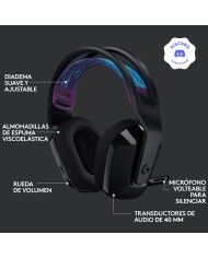 Auricolare con Microfono Gaming Logitech G535 Nero (Ricondizionati A)