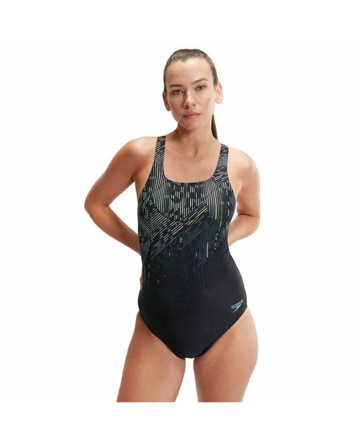 Costume da Bagno Bambina Speedo Digital Printed Medalist Nero (Ricondizionati A) Costume da Bagno Bambina Speedo Digital Printed Medalist Nero (Ricondizionati A)