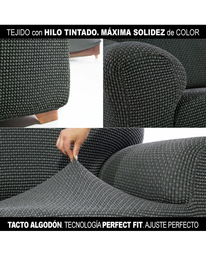 Rivestimento per chaise longue a braccio corto sinistra Sofaskins Grigio scuro (Ricondizionati A)