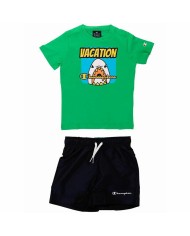 Completo Sportivo per Bambini Champion Verde 2 Pezzi Completo Sportivo per Bambini Champion Verde 2 Pezzi