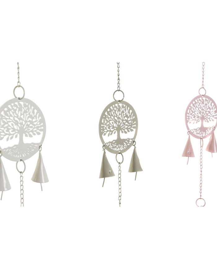 Decorazione pensile DKD Home Decor Albero Bianco (4 Unità) Decorazione pensile DKD Home Decor Albero Bianco (4 Unità)