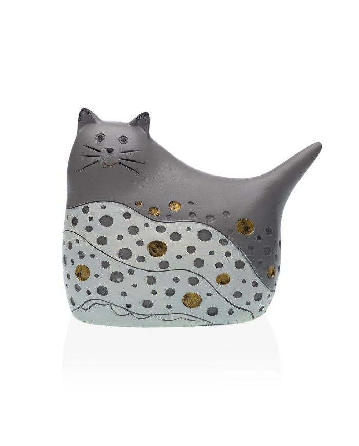 Statua Decorativa Versa Grigio Gatto Statua Decorativa Versa Grigio Gatto