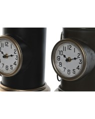 Orologio da Tavolo Home ESPRIT Multicolore Metallo