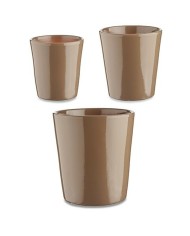 Set di Vasi Ibergarden Cónica Ø 14 cm Ø 22 cm Ø 17 cm Plastica 30 x 40 cm 3 Pezzi (3 Pezzi)