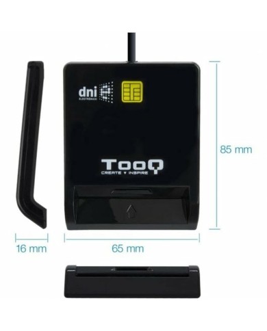 Lettore di Schede Intelligenti TooQ TQR-211B Nero