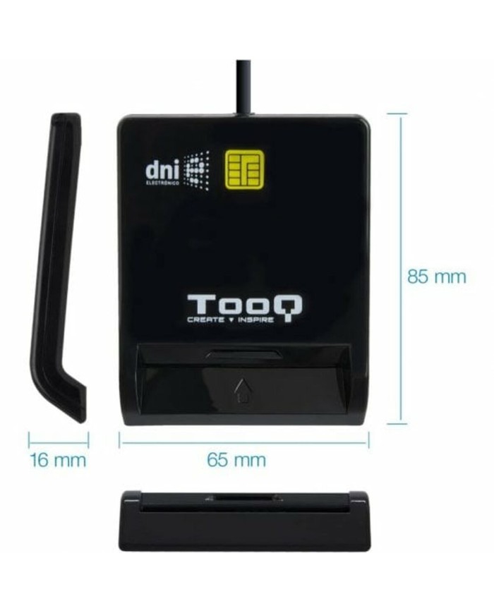 Lettore di Schede Intelligenti TooQ TQR-211B Nero