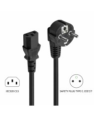 Cavo di Alimentazione Ewent EW-190100-030-N-P Nero Multicolore 3 m