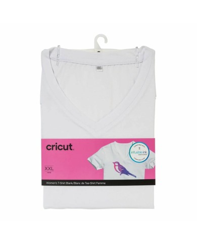 T-shirt Personalizzabile per Plotter da taglio Cricut Women's Bianco Donna T-shirt Personalizzabile per Plotter da taglio Cricut Women's Bianco Donna
