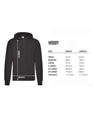 Felpa con Cappuccio Unisex Stitch Script Nero Felpa con Cappuccio Unisex Stitch Script Nero