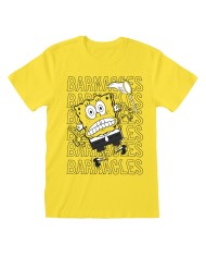 Maglia a Maniche Corte Unisex Spongebob Barnacles Giallo
