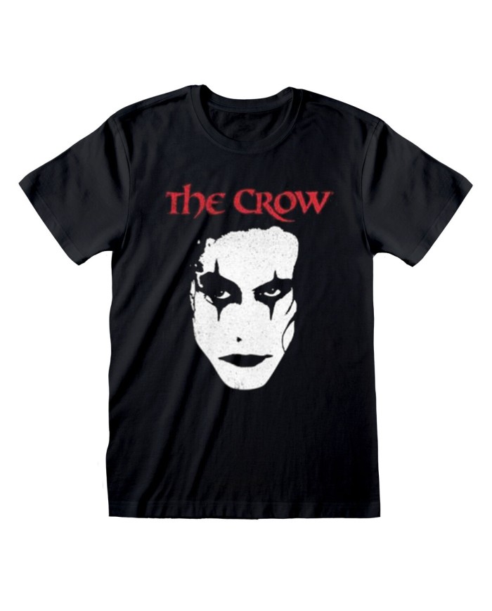 Maglia a Maniche Corte Unisex The Crow Face Nero
