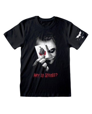 Maglia a Maniche Corte Unisex Batman Why So Serious Nero Maglia a Maniche Corte Unisex Batman Why So Serious Nero