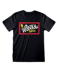 Maglia a Maniche Corte Unisex Willy Wonka Wonka Bar Nero