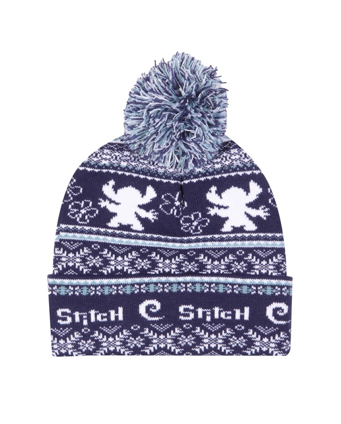 Cappello Stitch Fair Isle Pom Beanie Blu Marino Cappello Stitch Fair Isle Pom Beanie Blu Marino