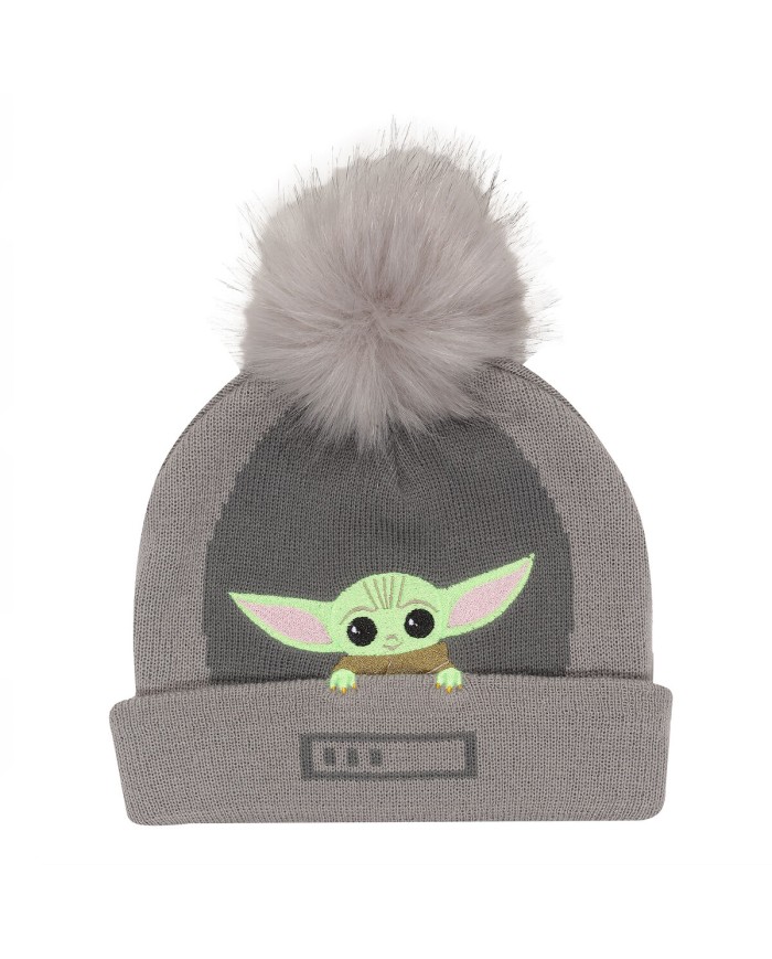 Cappello The Mandalorian Grogu In The Crib Beanie Grigio