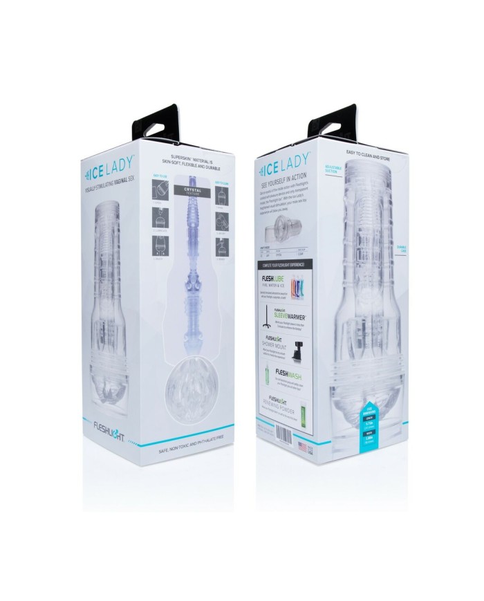 Masturbatore Fleshlight Ice Lady Trasparente